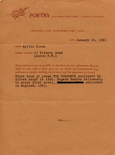 Sylvia Plath  Poetry Foundation